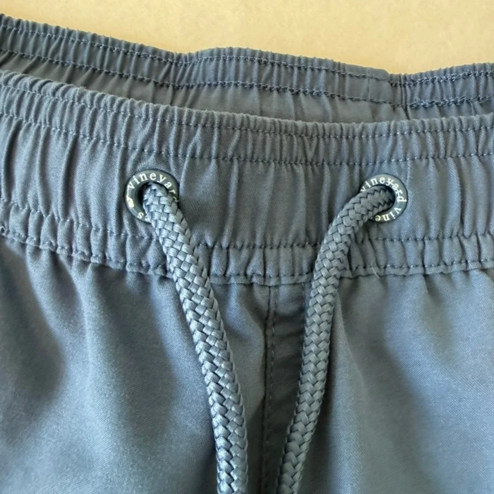 Vineyard Vines Mens Navy Blue Mesh Lined Swim Trunks Board Shorts Size Large